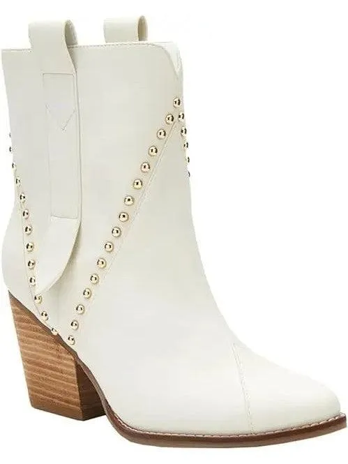 Ace White Booties