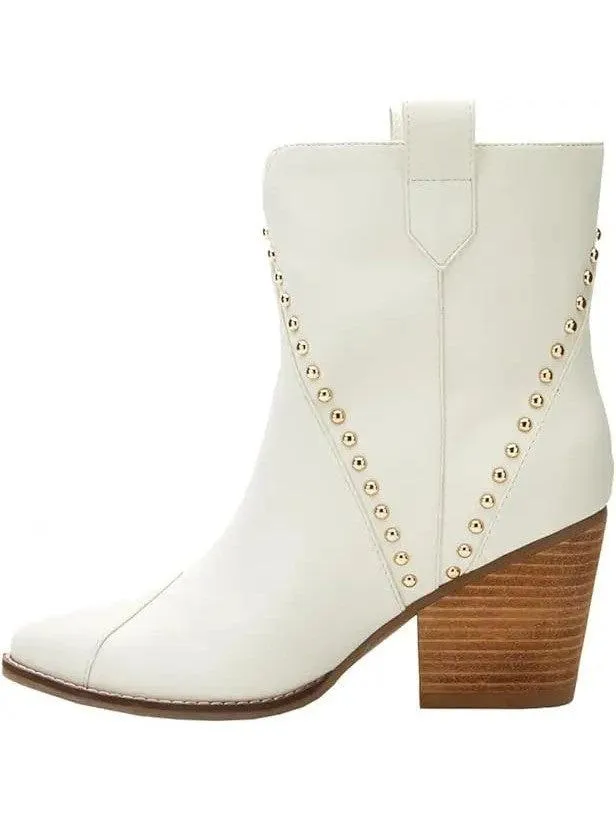 Ace White Booties