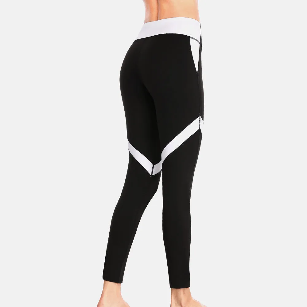 ATTRACO  Full Length High Waist Fitness Workout Active Wear Leggings for Women