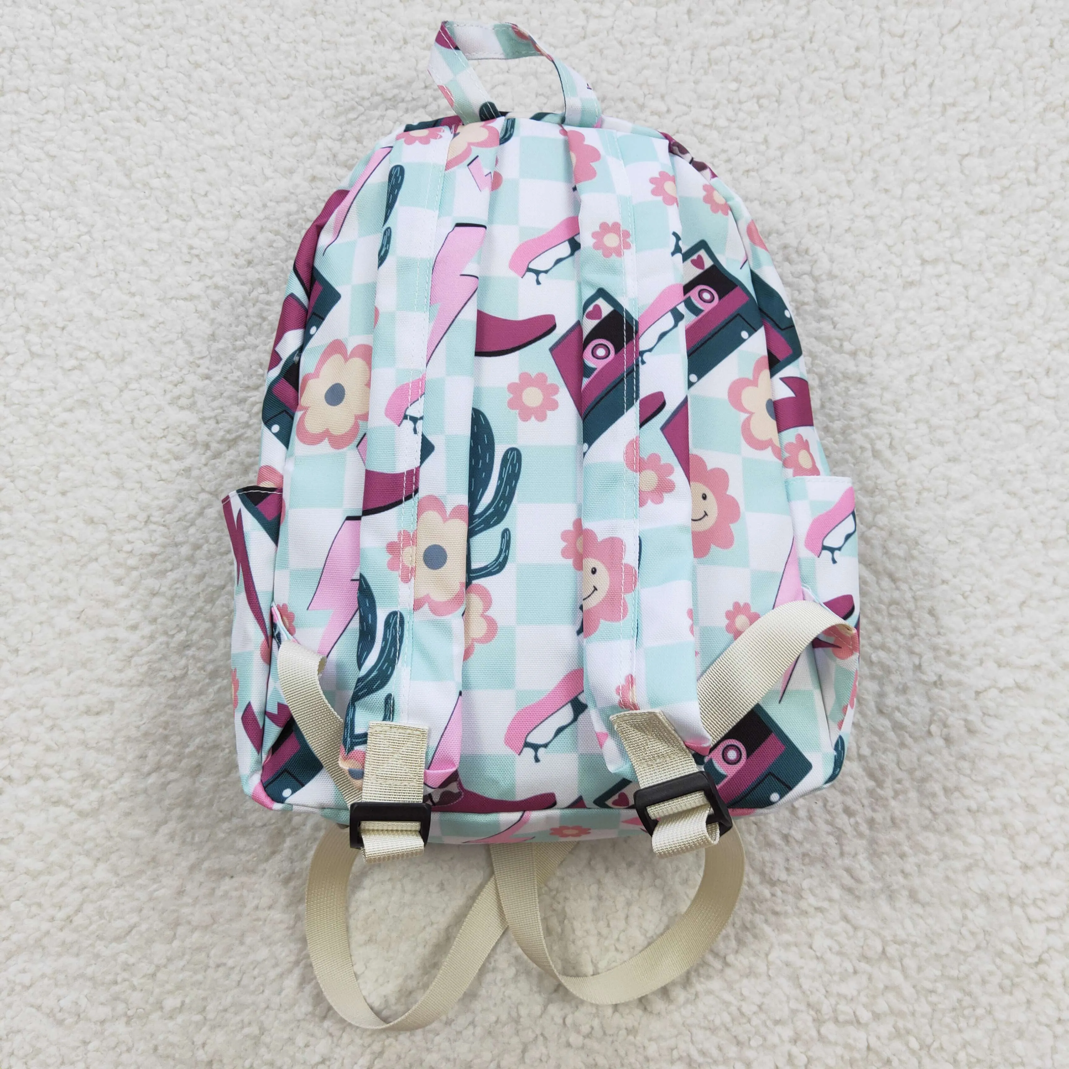 boots cactus backpack floral bag BA0082