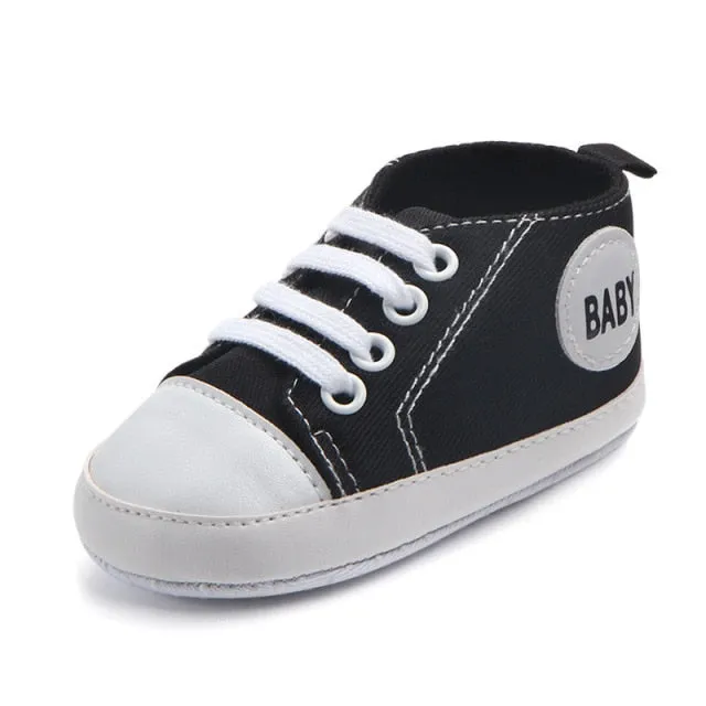 Classic Canvas Baby Sneakers (Unisex. 3 to 12M)