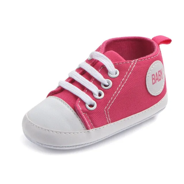 Classic Canvas Baby Sneakers (Unisex. 3 to 12M)