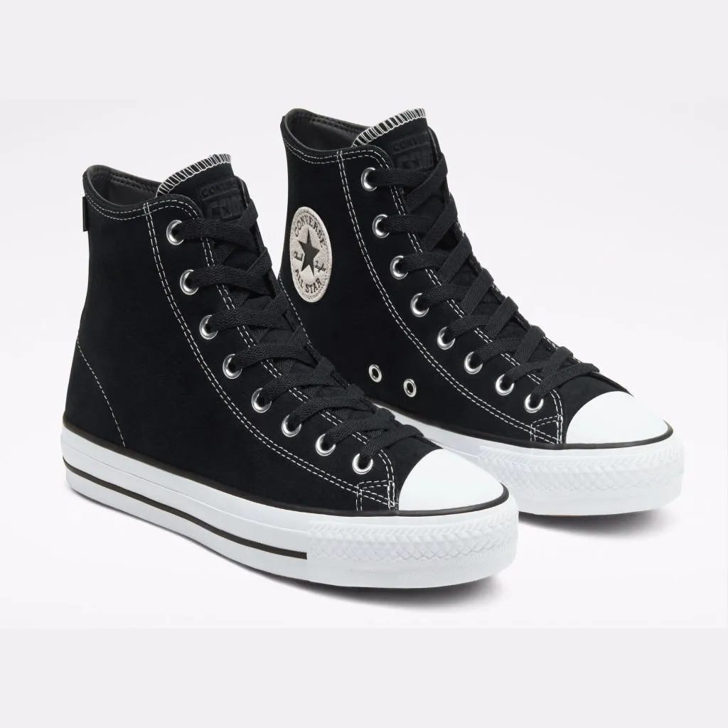 Converse CTAS Pro Hi Suede: Black/Black/White