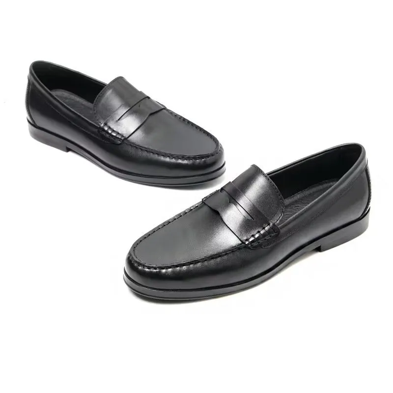 CrocExo Genuine Leather Crocodile Pattern Slip-On Loafers