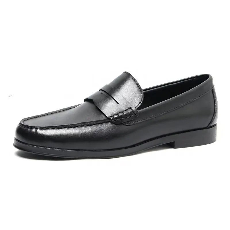 CrocExo Genuine Leather Crocodile Pattern Slip-On Loafers