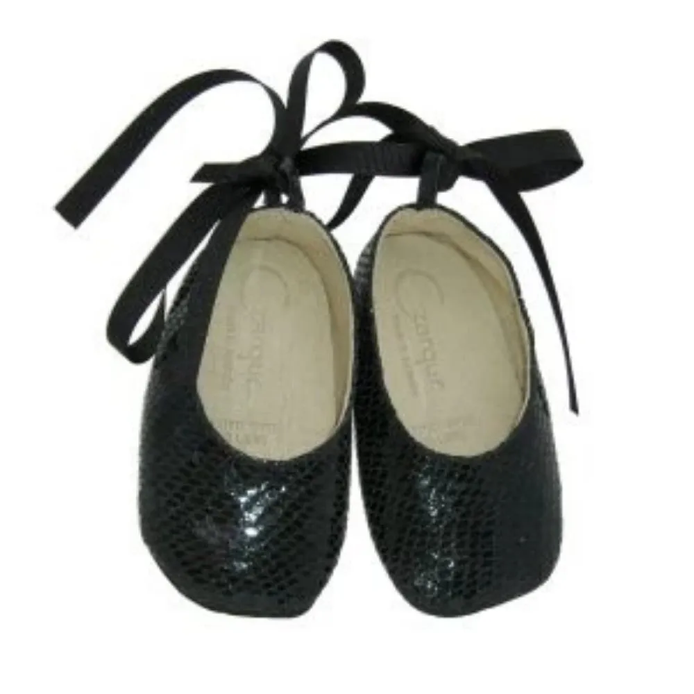 Czarque Baby Ballet Shoes Charcoal