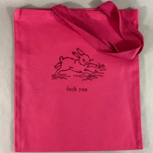 Fuck You Bunny Tote Bag