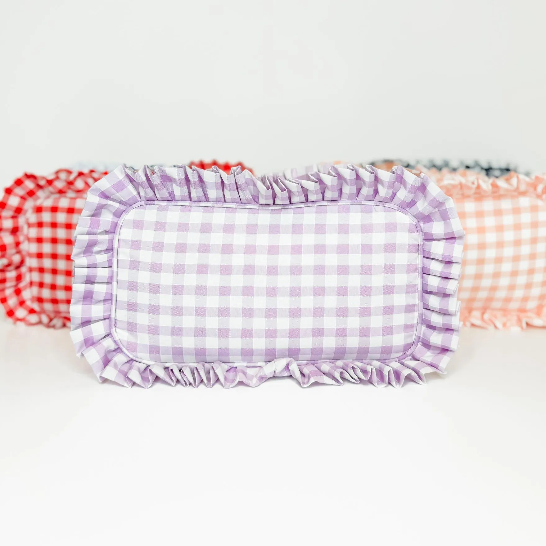 Gingham Frilly Bags