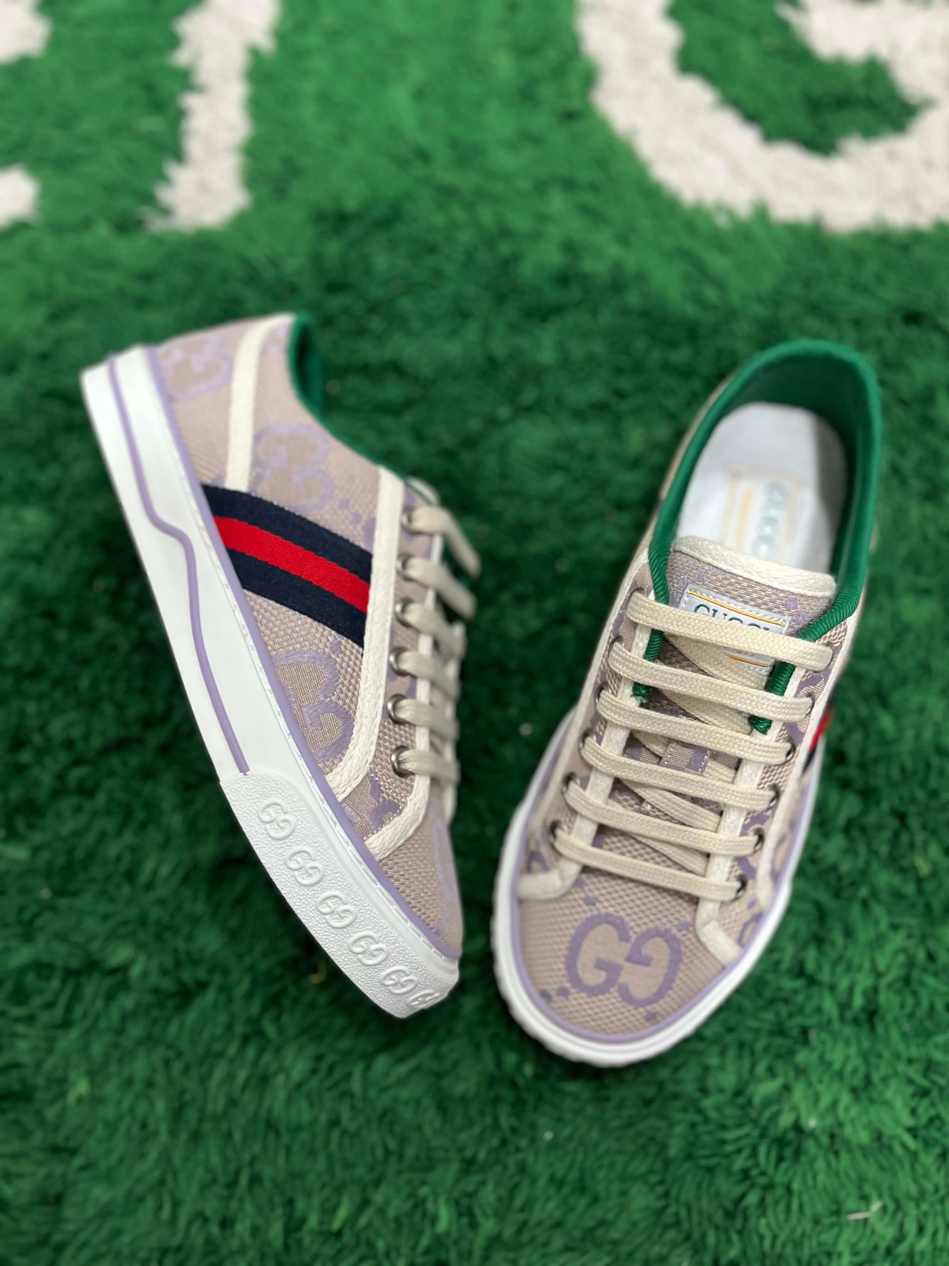 Gucci Tennis 1977 Jumbo GG Beige Sneaker