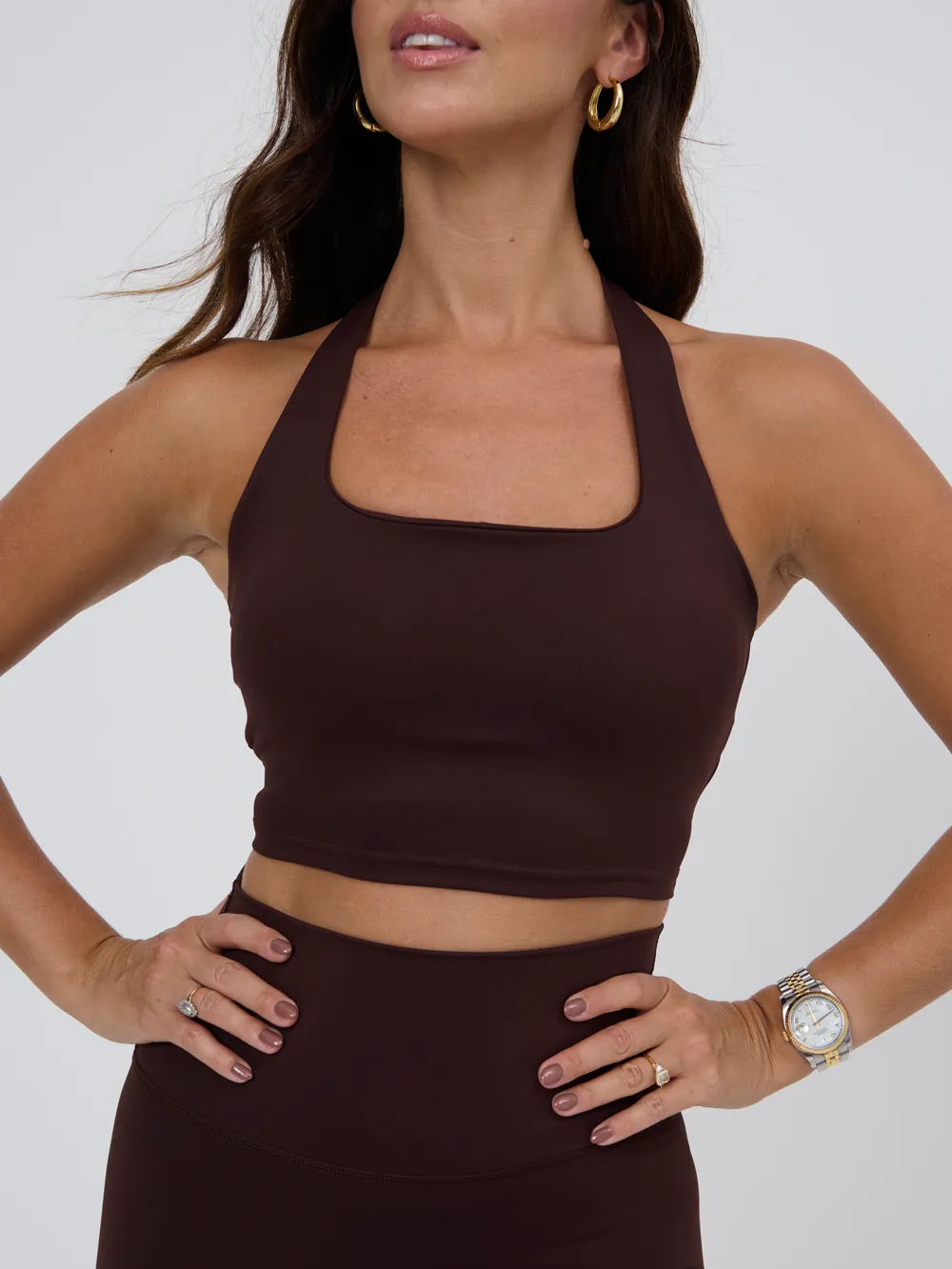 Halter neck bra-Wine