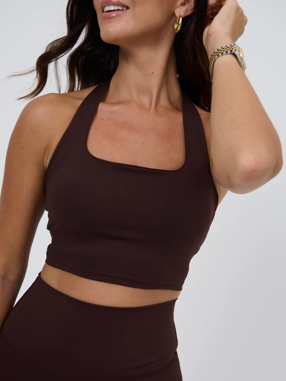 Halter neck bra-Wine