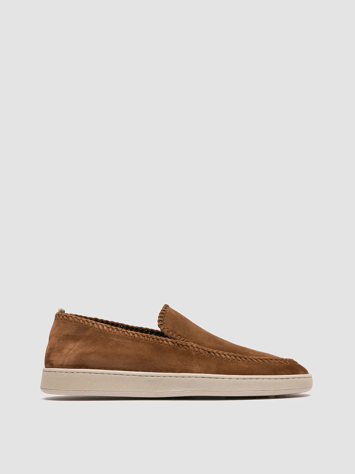 HERBIE 011 - Brown Suede Penny Loafers