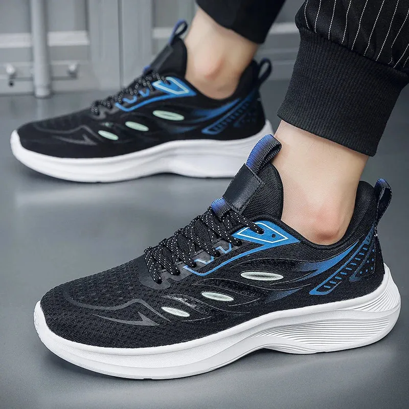 Hnzxzm Men's Shoes 50 Big Size 49 Super Light Running Shoes Foreign Trade Casual Shoes Mesh Surface Flying Woven Breathable Sneakers