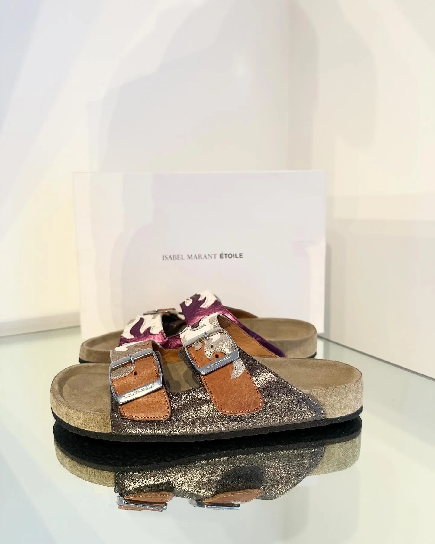 ISABEL MARANT Multi Colour Leather Sandals