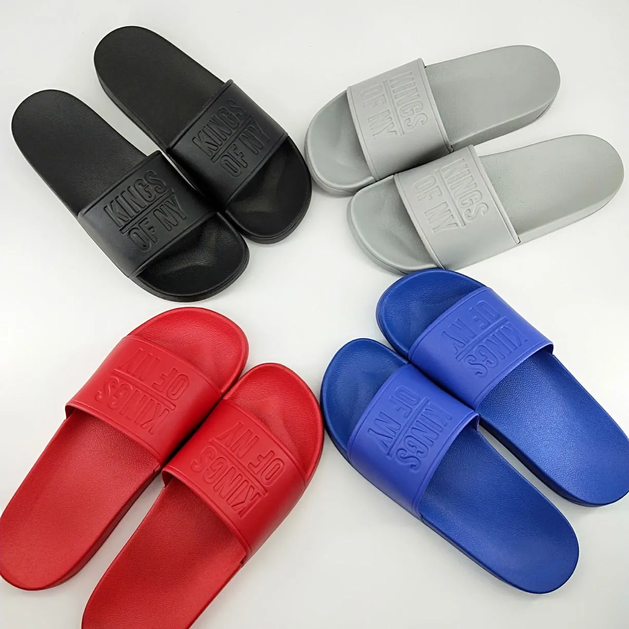 Kings Of NY Logo Mens Slide Sandals