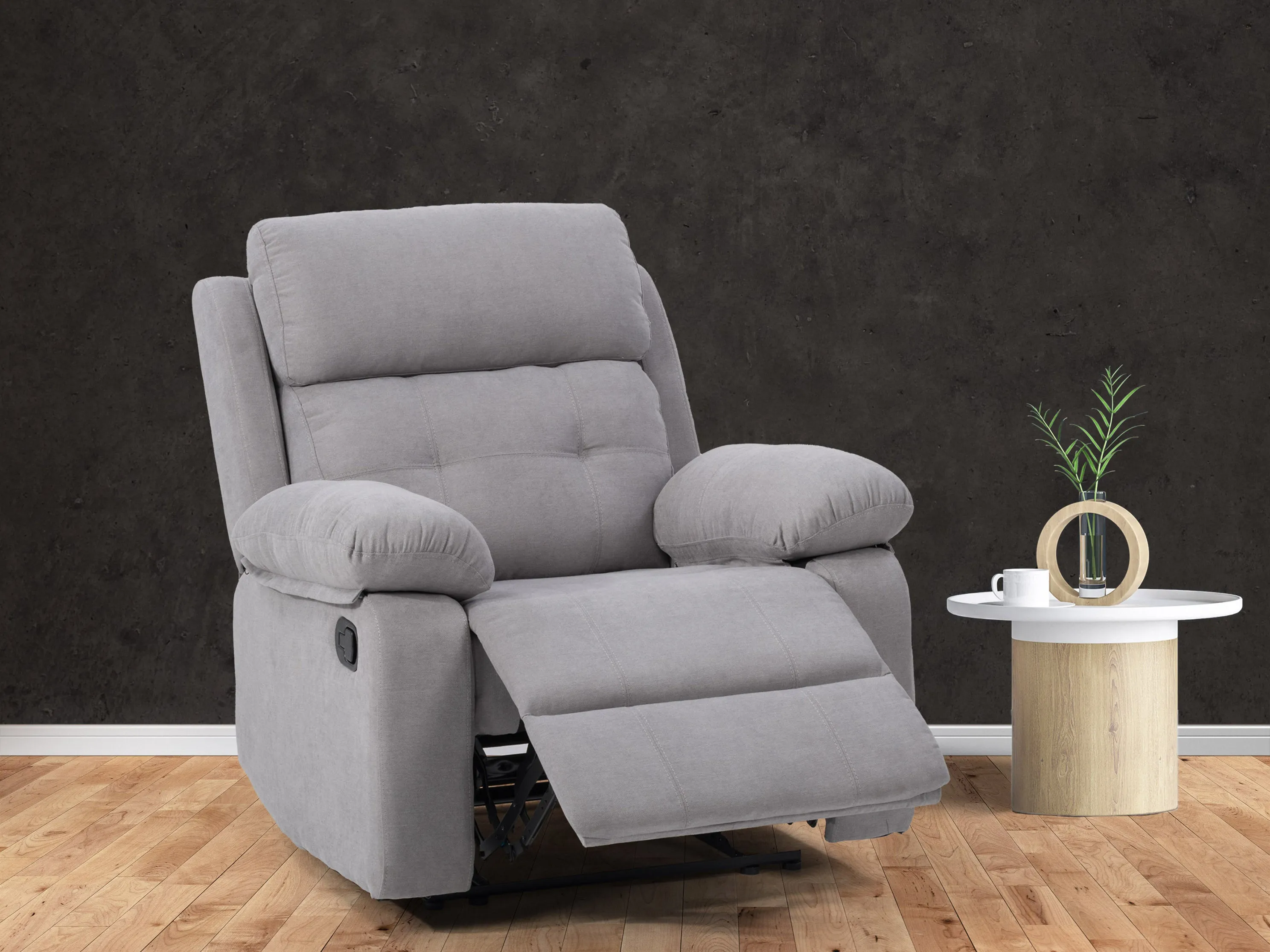 Light Grey Extra Wide Recliner