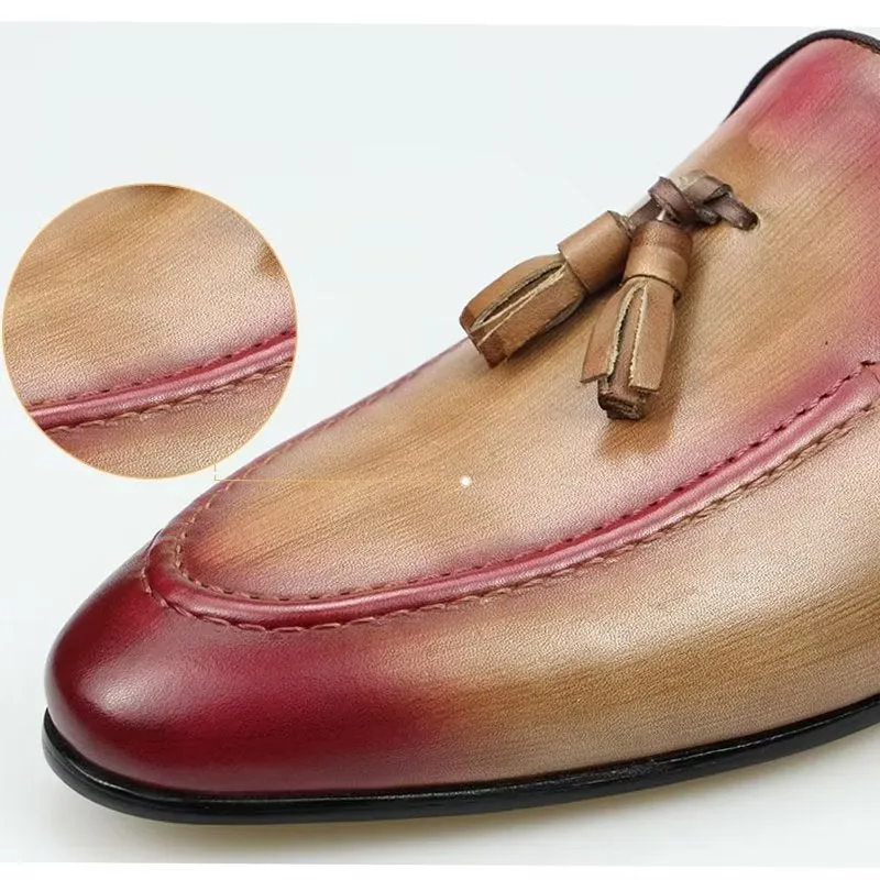 Luxury Handmade Leather Business Slippers