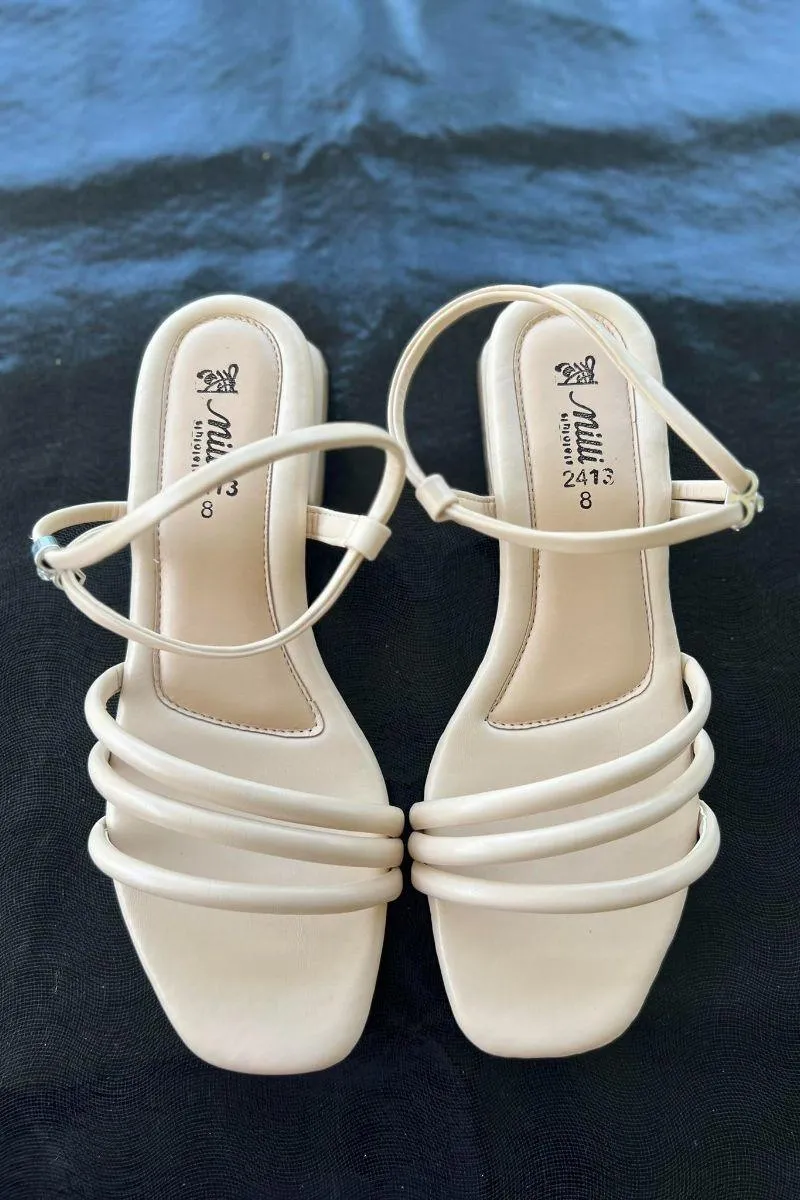 Milli Shoes - Casual Sandals - Off White - 3031