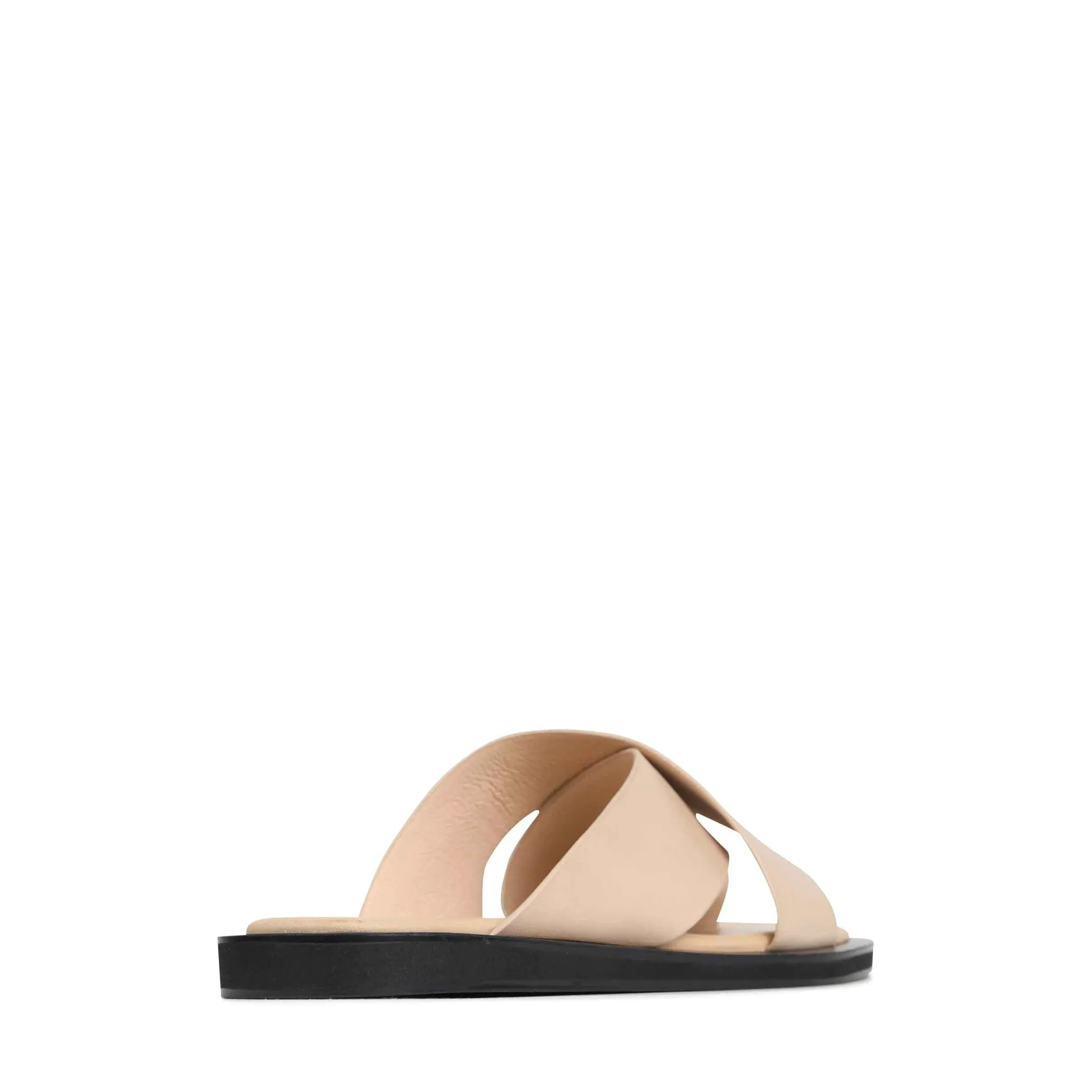 Mishk Slide in Nude Leather