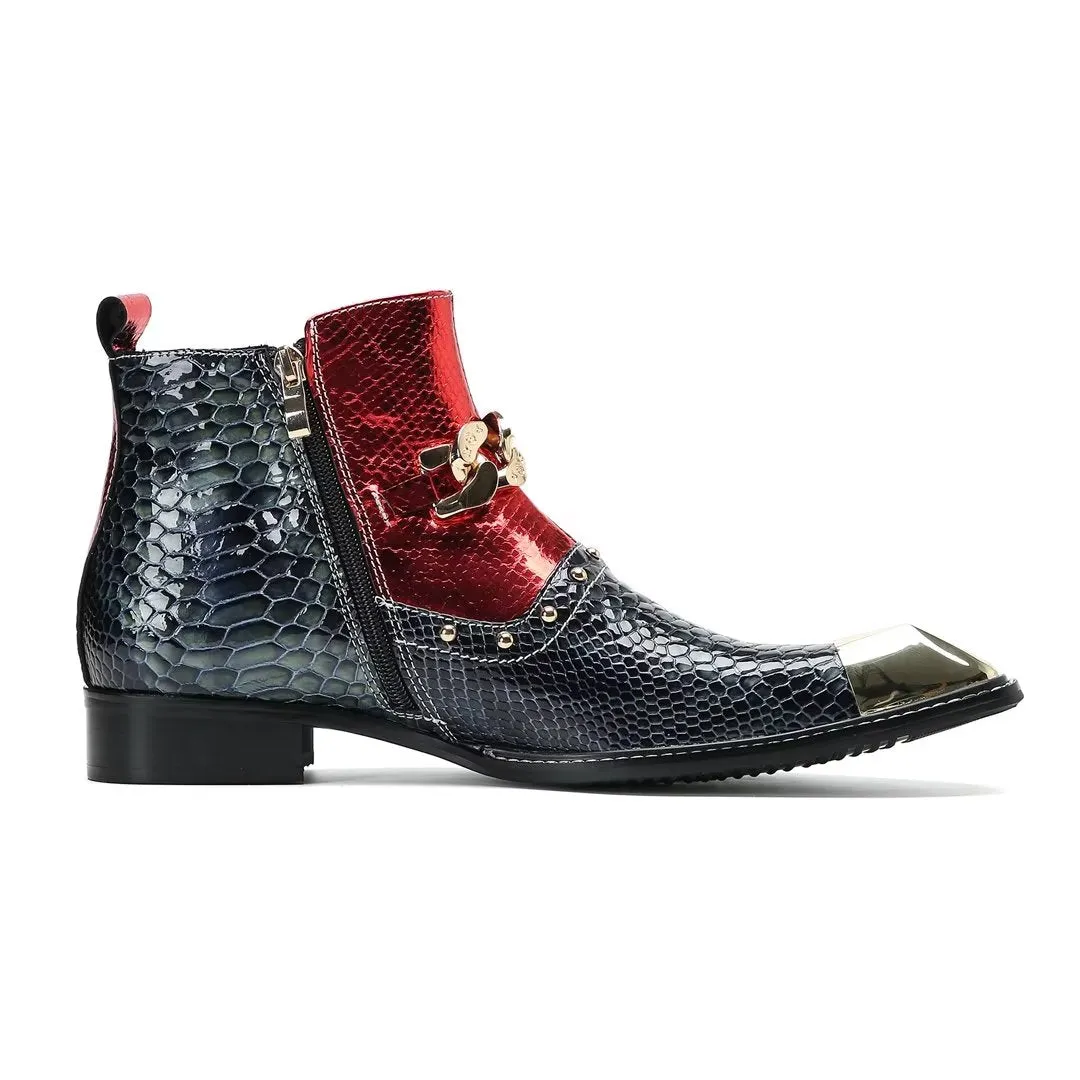 ModishTrend Exotic Slip-On Leather Boots