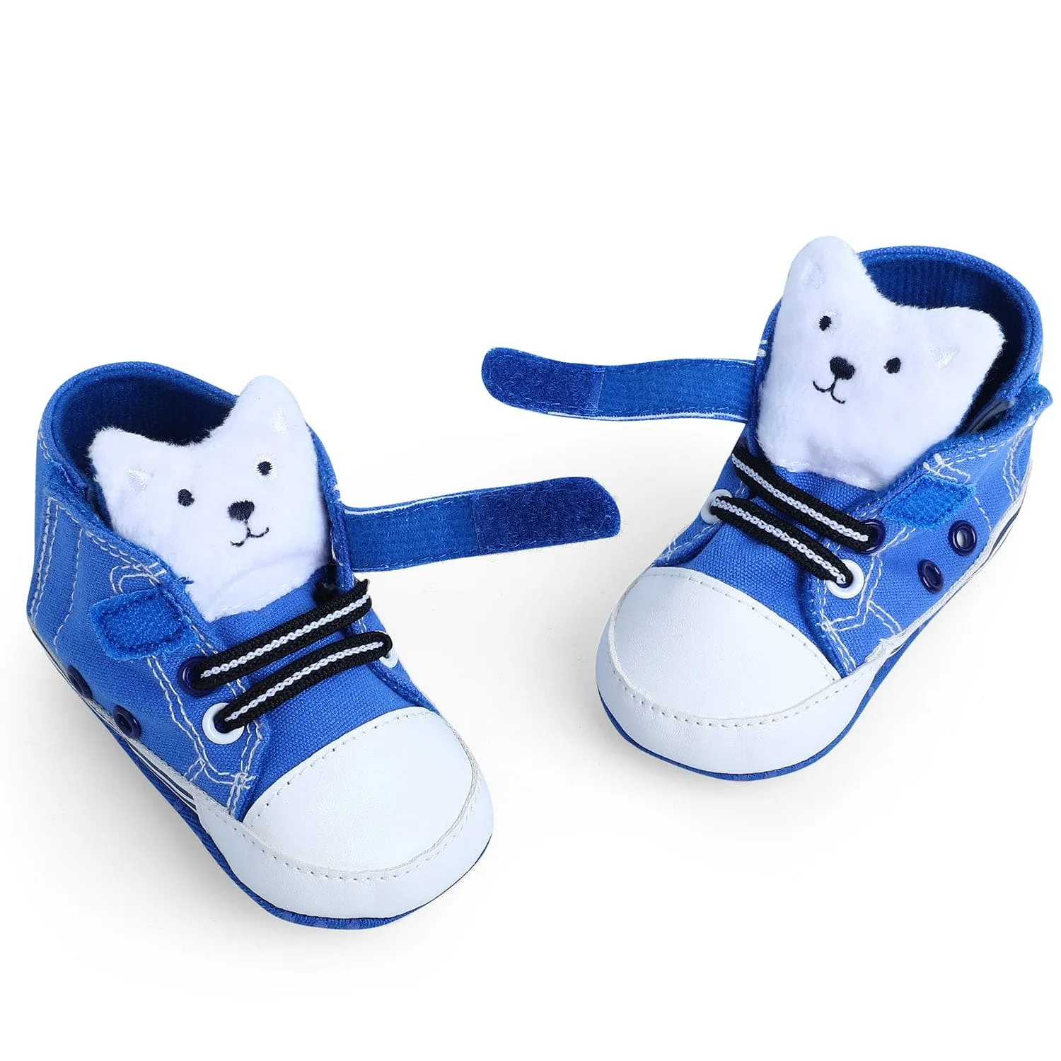 My Buddy Bear Cute And Stylish Comfy Velcro Booties - Blue