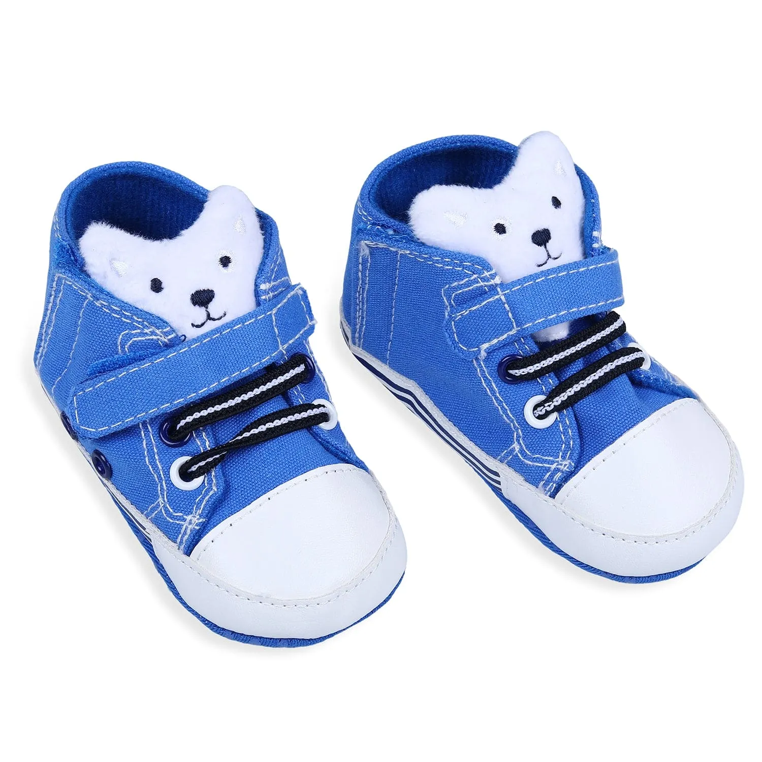 My Buddy Bear Cute And Stylish Comfy Velcro Booties - Blue