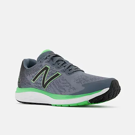 New Balance Fresh Foam 680v7 (4E) - Mens - Ocean Grey/Black/Vibrant Spring