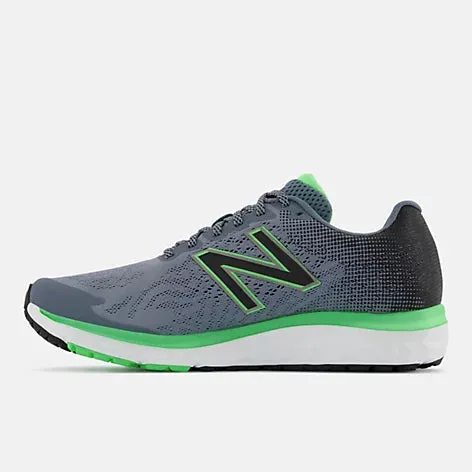 New Balance Fresh Foam 680v7 (4E) - Mens - Ocean Grey/Black/Vibrant Spring