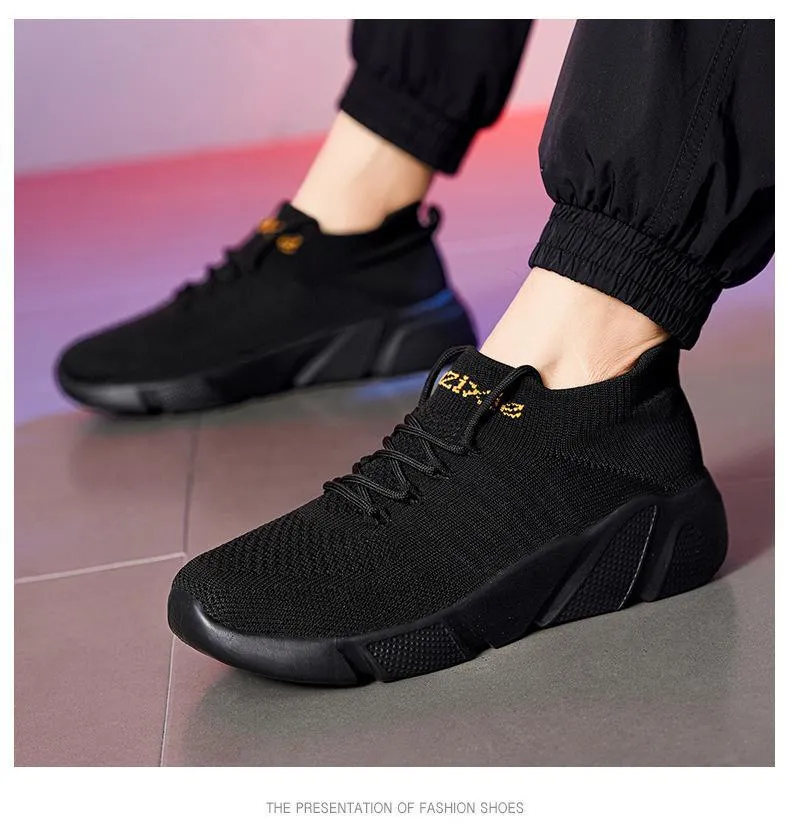 New casual large size soft soled breathable sneakers versatile socks shoes