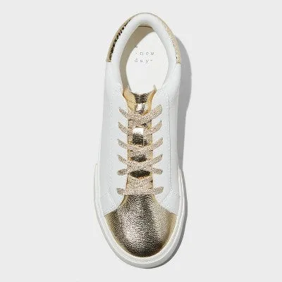 New - Women's Maddison Sneakers - A New Day Gold 9