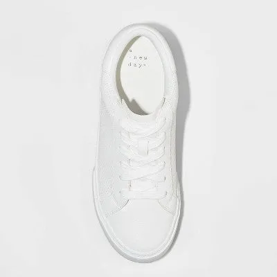 New - Women's Maddison Sneakers - A New Day White 9