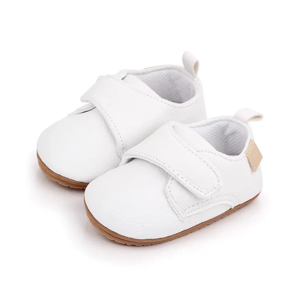 Newborn Baby Girl Shoes Classic Leather Rubber Sole Anti-slip Toddler First Walkers Infant Girl Shoes - TGSH50691