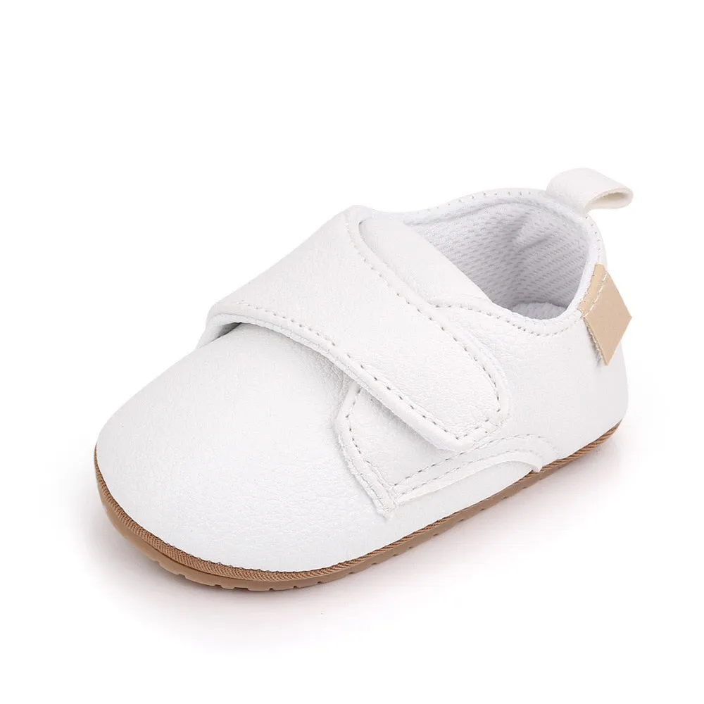 Newborn Baby Girl Shoes Classic Leather Rubber Sole Anti-slip Toddler First Walkers Infant Girl Shoes - TGSH50691