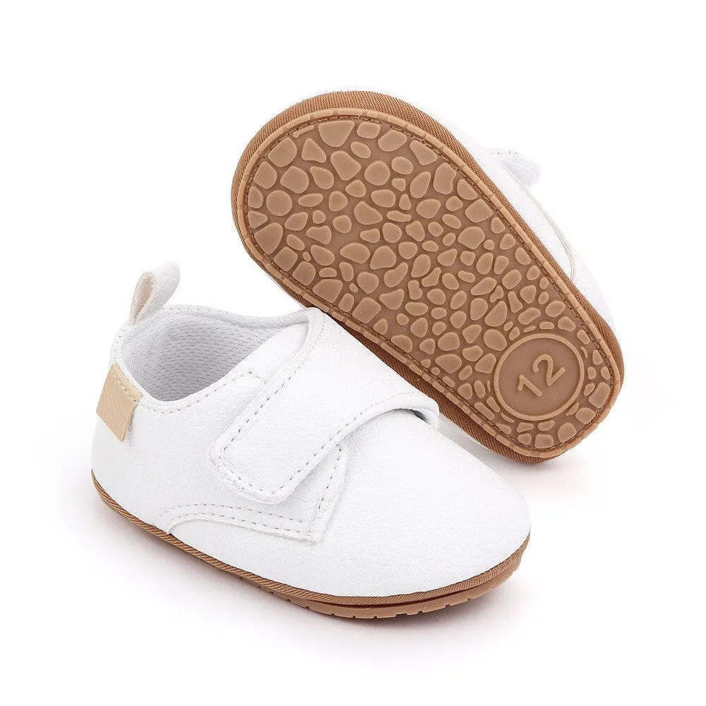 Newborn Baby Girl Shoes Classic Leather Rubber Sole Anti-slip Toddler First Walkers Infant Girl Shoes - TGSH50691