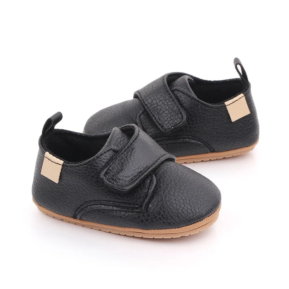 Newborn Baby Girl Shoes Classic Leather Rubber Sole Anti-slip Toddler First Walkers Infant Girl Shoes - TGSH50691