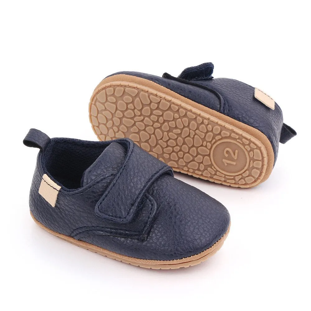 Newborn Baby Girl Shoes Classic Leather Rubber Sole Anti-slip Toddler First Walkers Infant Girl Shoes - TGSH50691