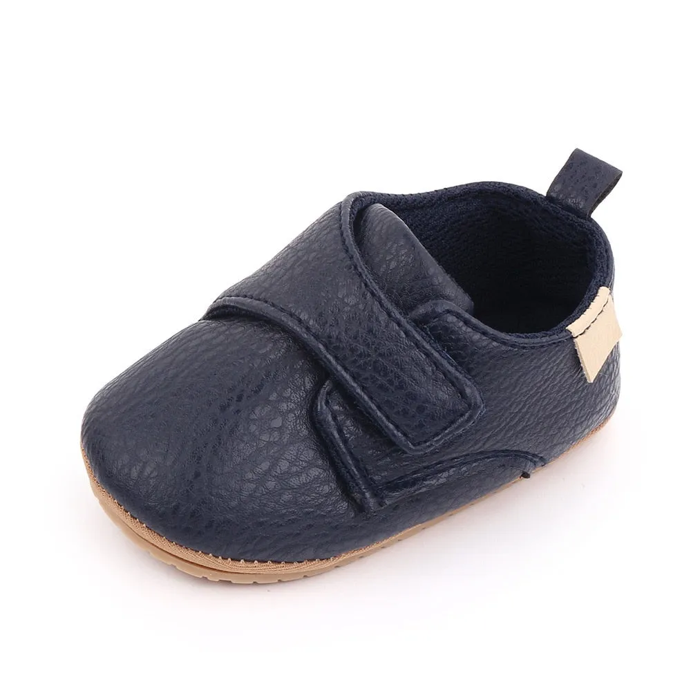 Newborn Baby Girl Shoes Classic Leather Rubber Sole Anti-slip Toddler First Walkers Infant Girl Shoes - TGSH50691