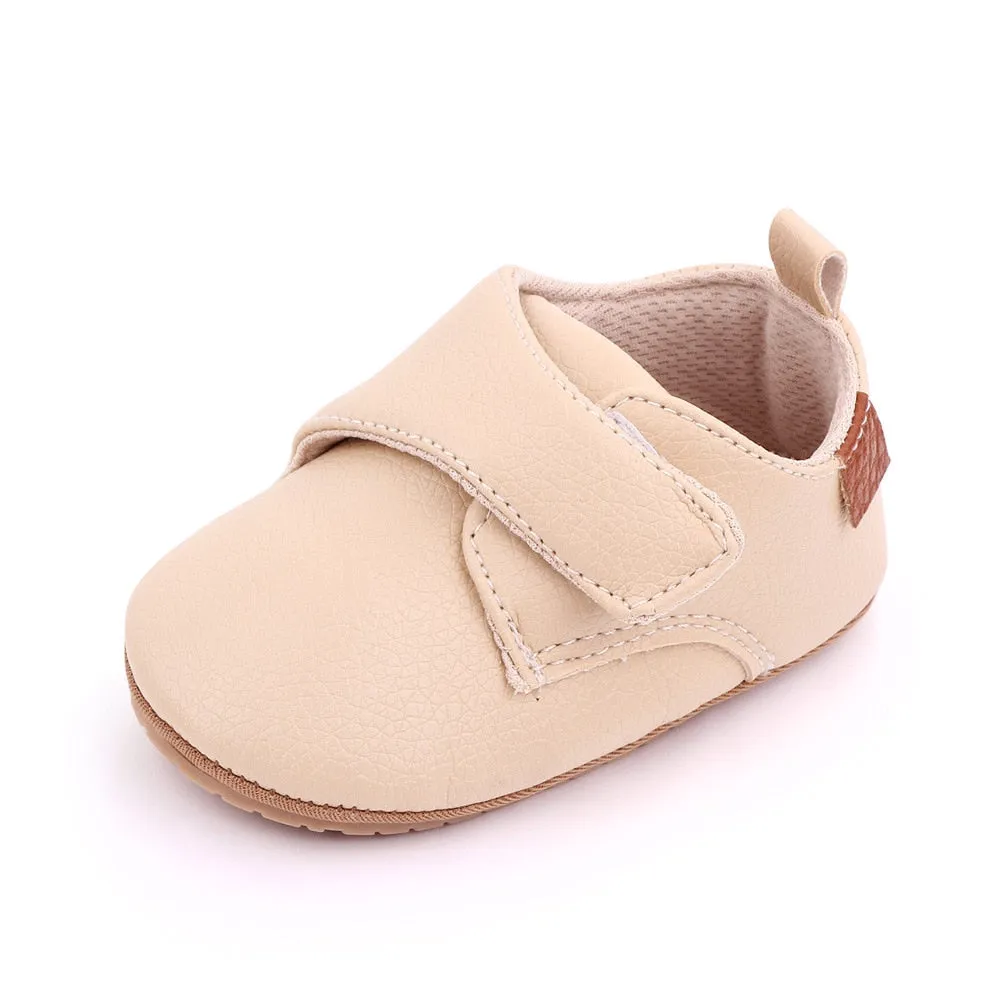 Newborn Baby Girl Shoes Classic Leather Rubber Sole Anti-slip Toddler First Walkers Infant Girl Shoes - TGSH50691