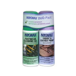 Nikwax Fabric and Leather Footwear Clean/Waterproof DUO Pack (Spray)