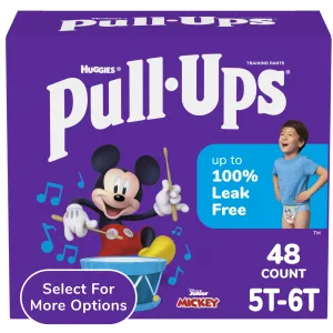 Pull-Ups Boys' Potty Training Pants, 5T-6T (50  lbs), 48 Count