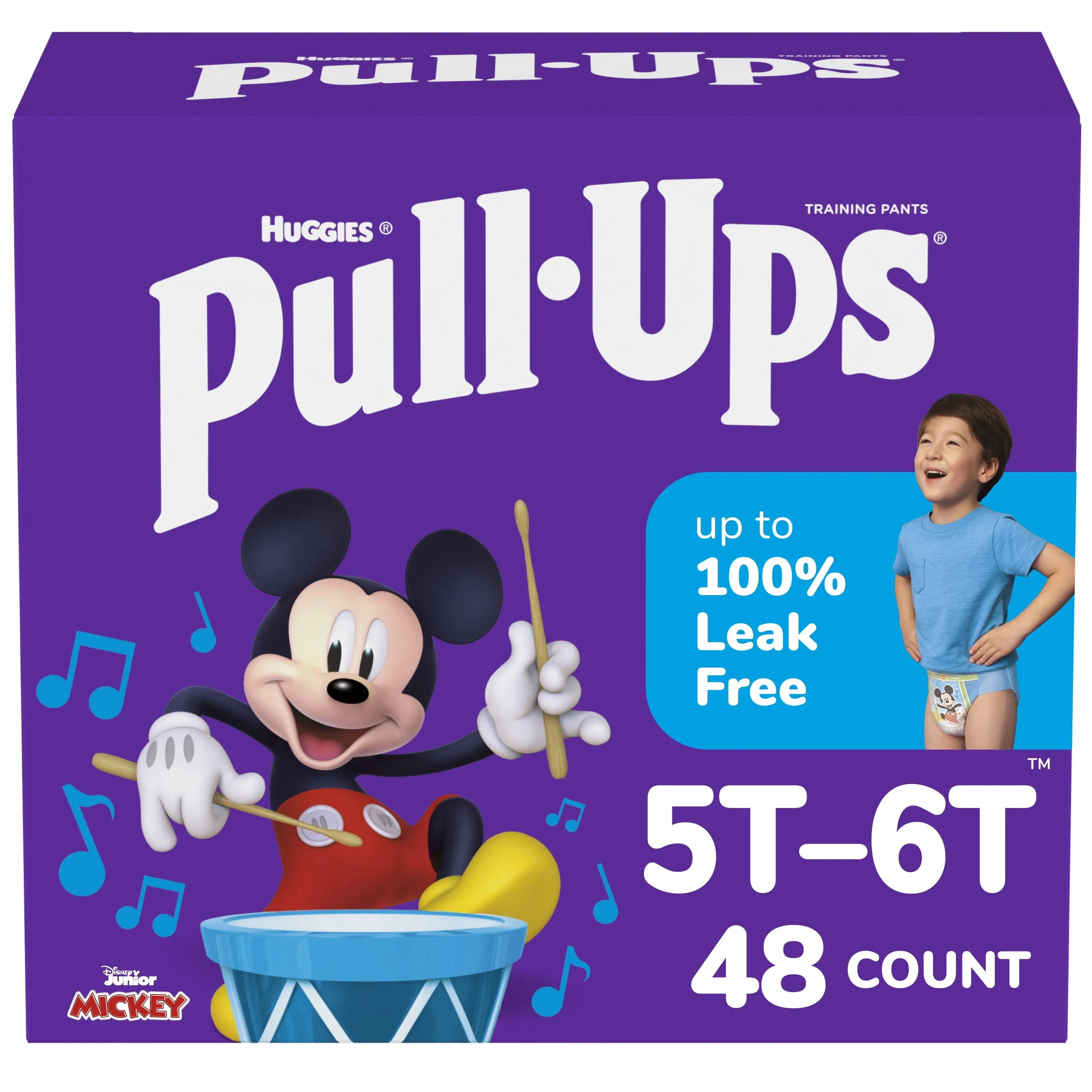 Pull-Ups Boys' Potty Training Pants, 5T-6T (50  lbs), 48 Count