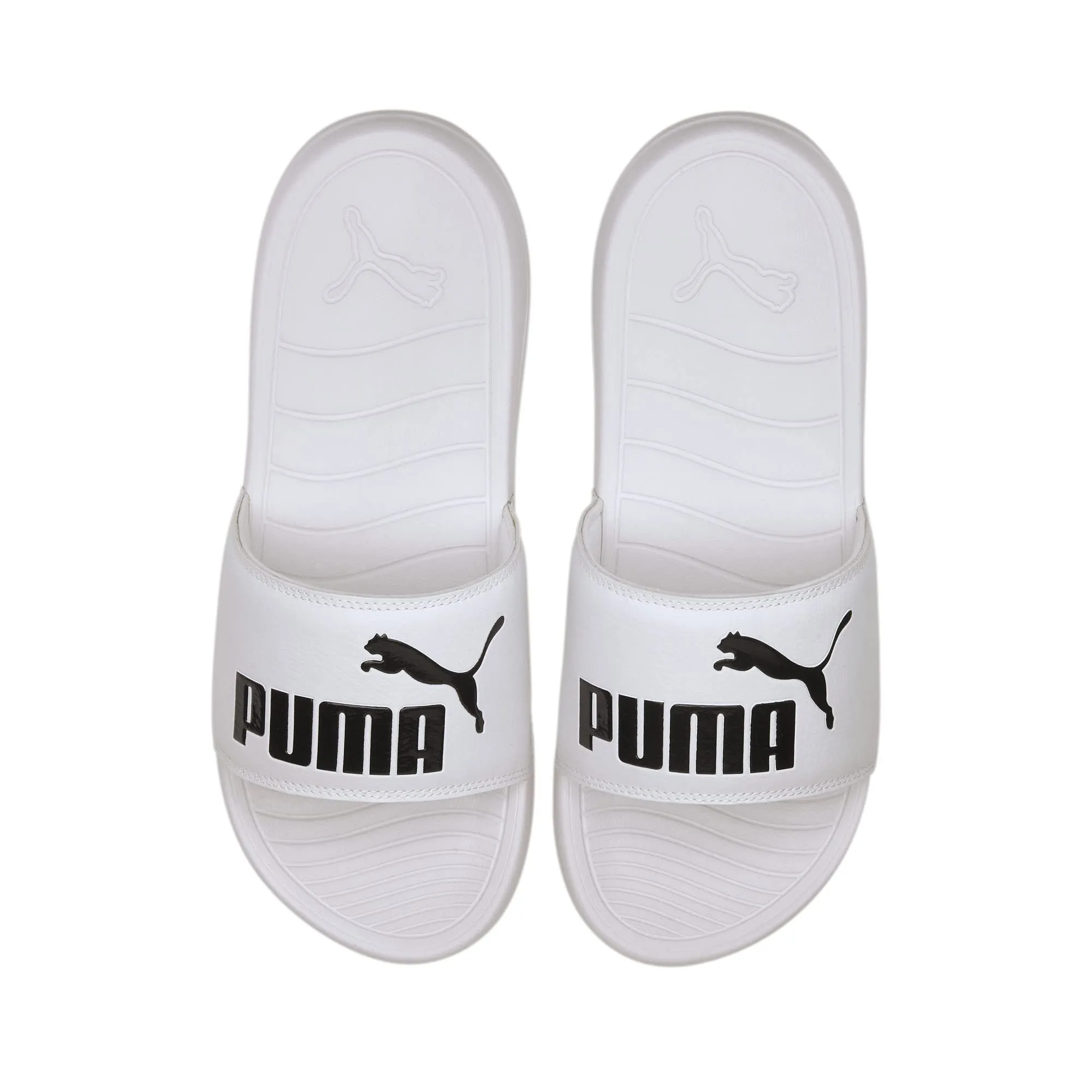 Puma Unisex Adult Popcat 20 White Black Slides-6 Kids UK (37227902)