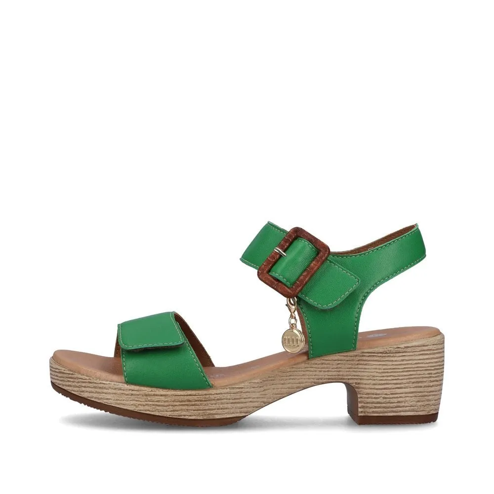 Remonte Sandals D0N52 Ladies Shoes Green