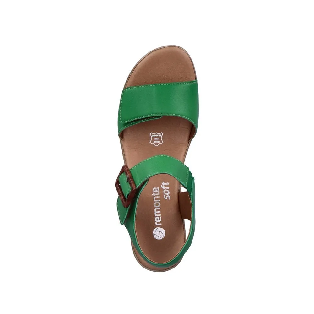 Remonte Sandals D0N52 Ladies Shoes Green