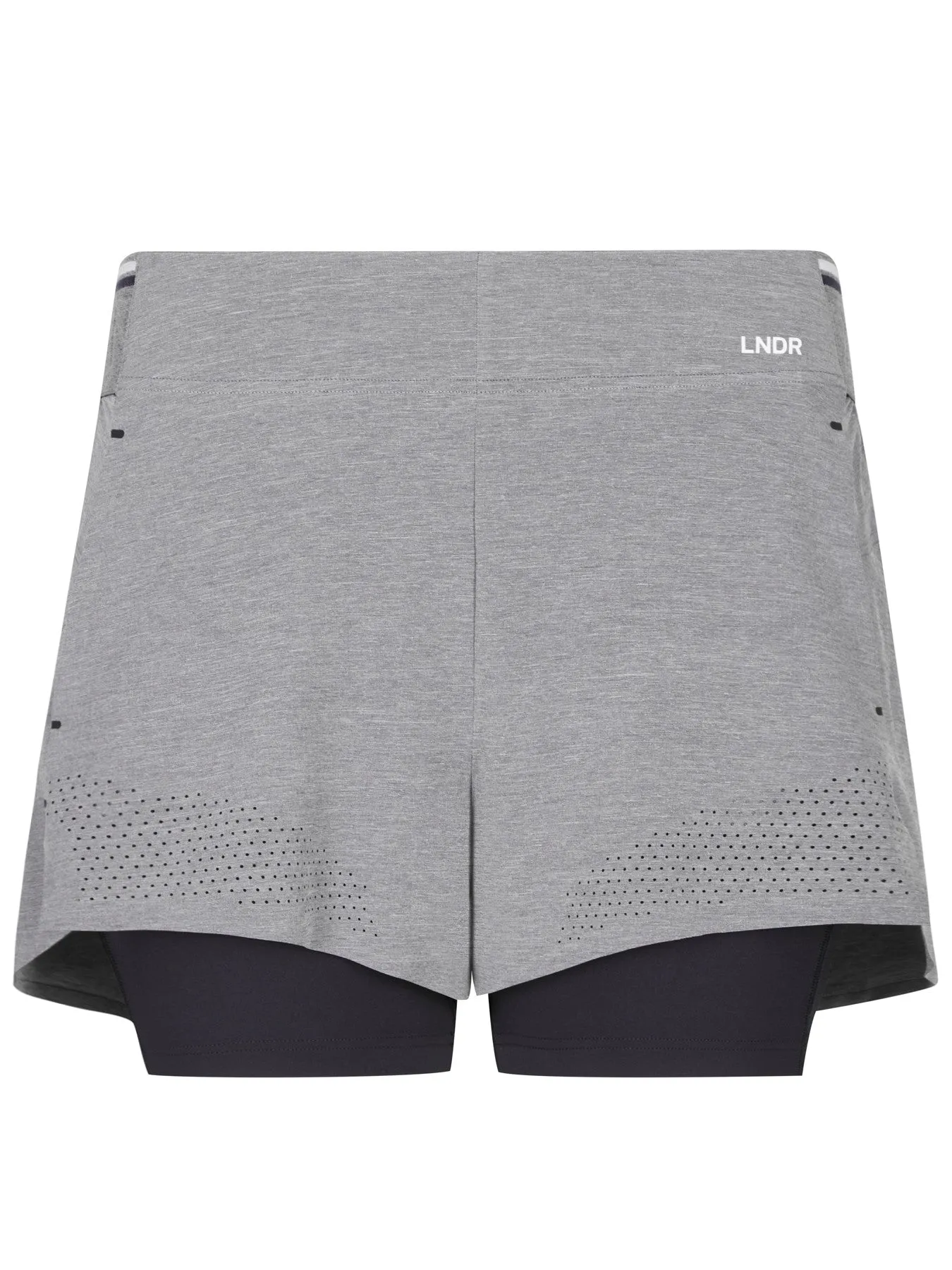 Run Double Short - Grey Marl