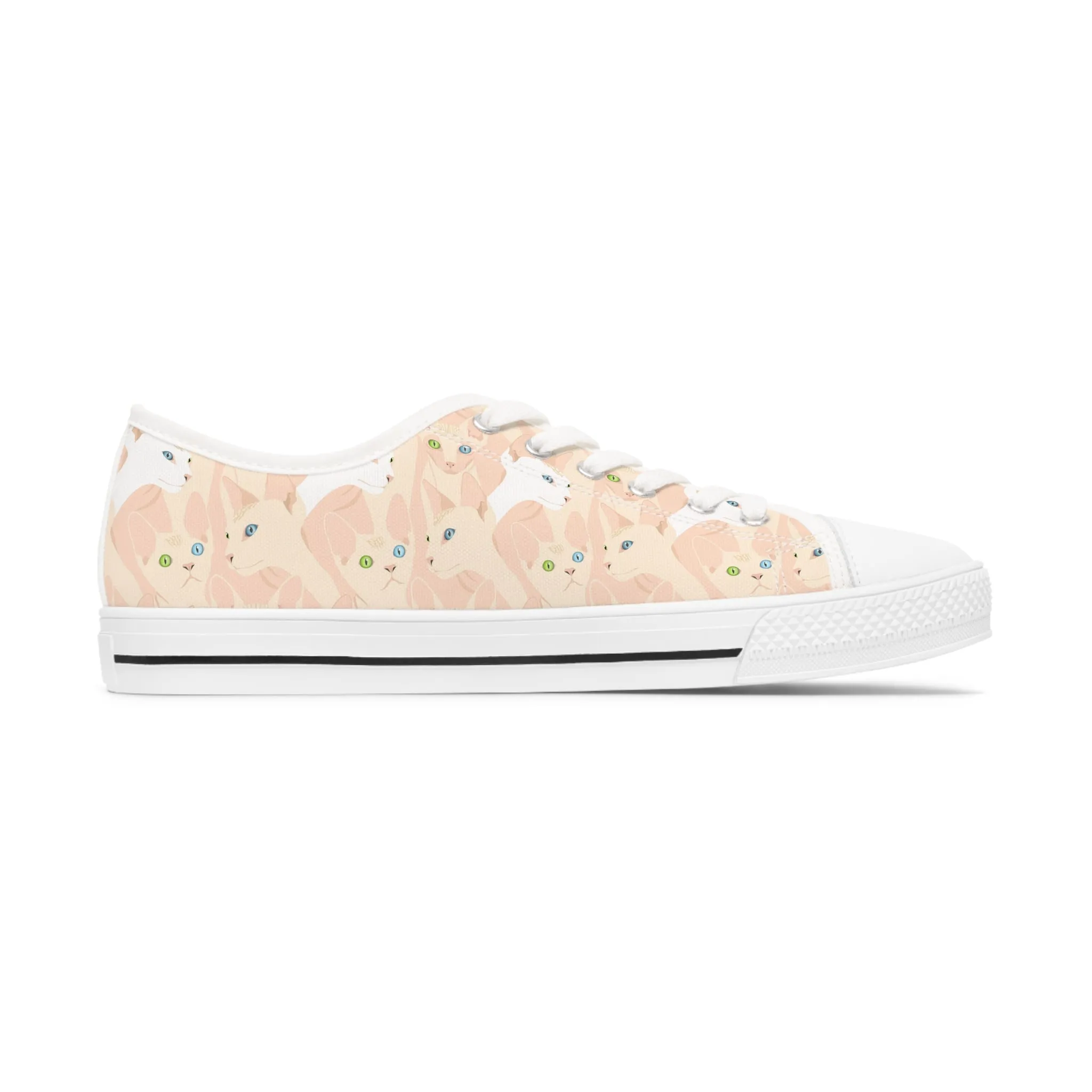 Sphynx Cat Women's Low Top Sneakers