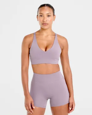 Staple Sports Bra - Mauve Purple