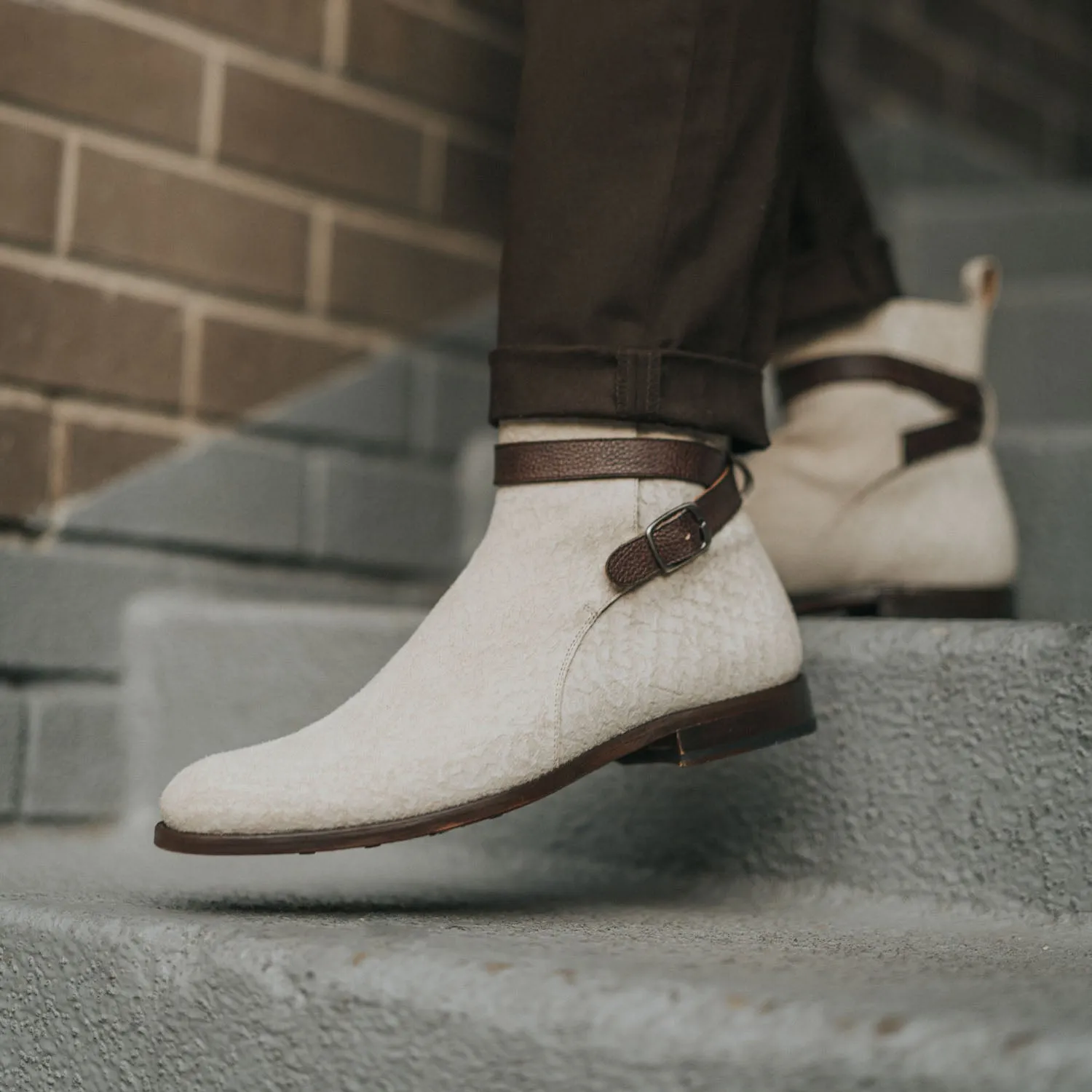 The Dylan Jodhpur Boot in Salt (Last Chance, Final Sale)