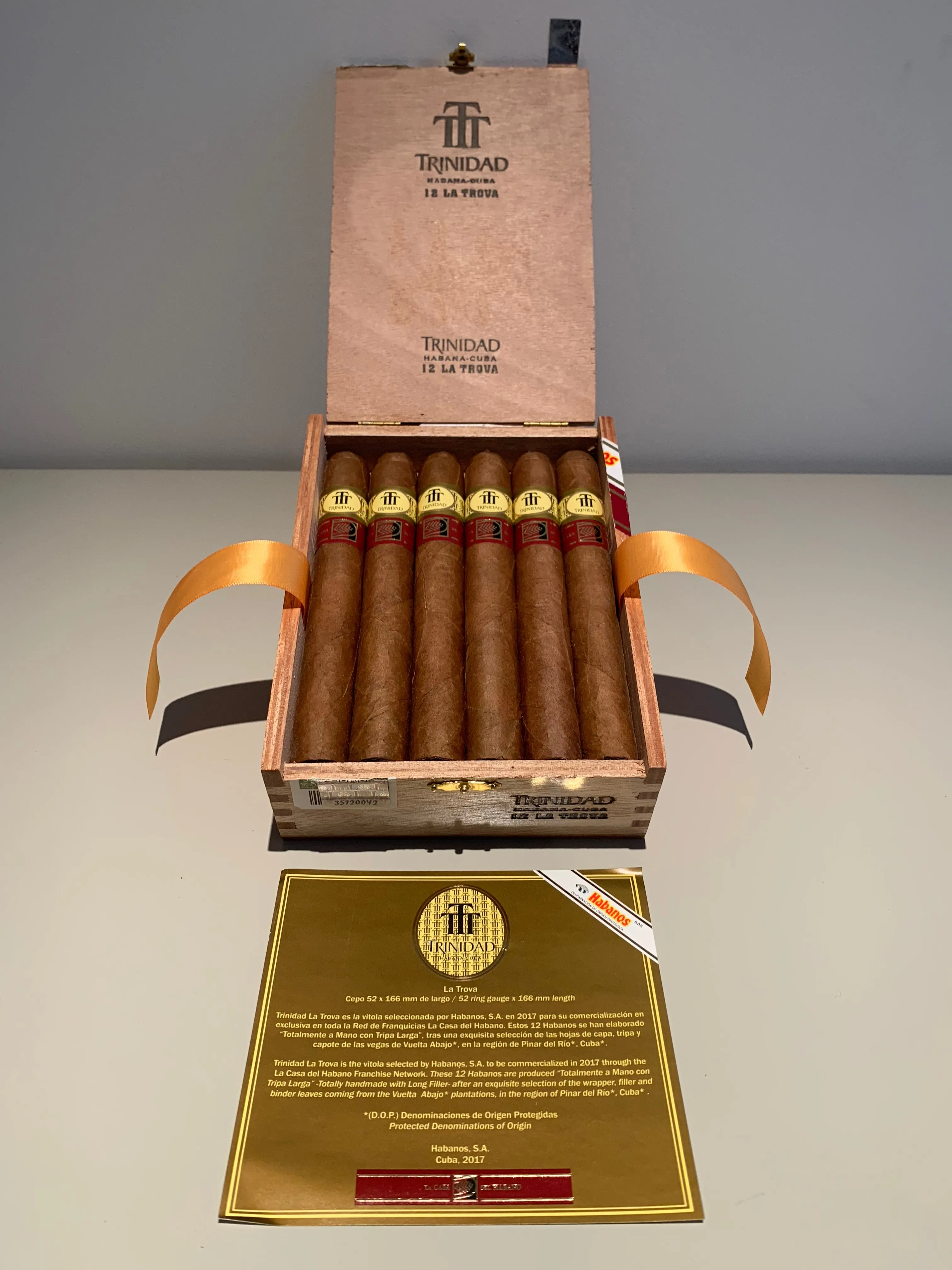 Trinidad La Trova Cigar LCDH