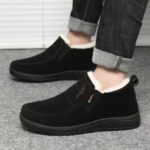 Velvet warm soft-soled dad shoes